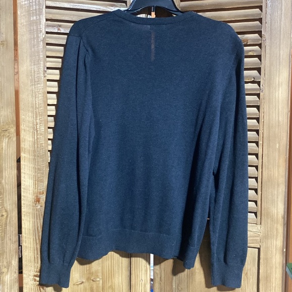 Merona XL/TG charcoal, V-neck sweater - Picture 5 of 11